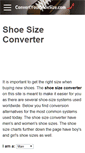 Mobile Screenshot of convertyourshoesize.com